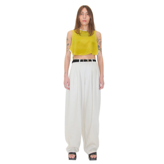 The Nalya High Waist Pleated Trouser