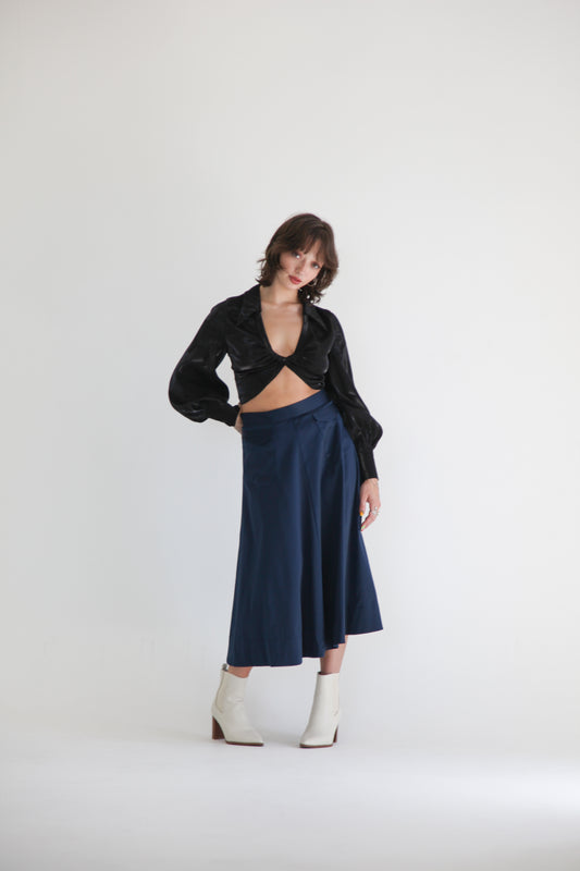 The Phaedra Fluted Midi Skirt